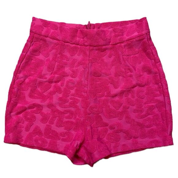 WHITE FOX Set Pink Terry Cloth 2 Piece Matching Top & Shorts Coverup Size XS - Picture 7 of 10